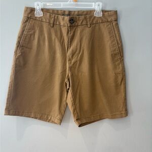 Old Navy Men’s Brown Flat-Front Chino Shorts